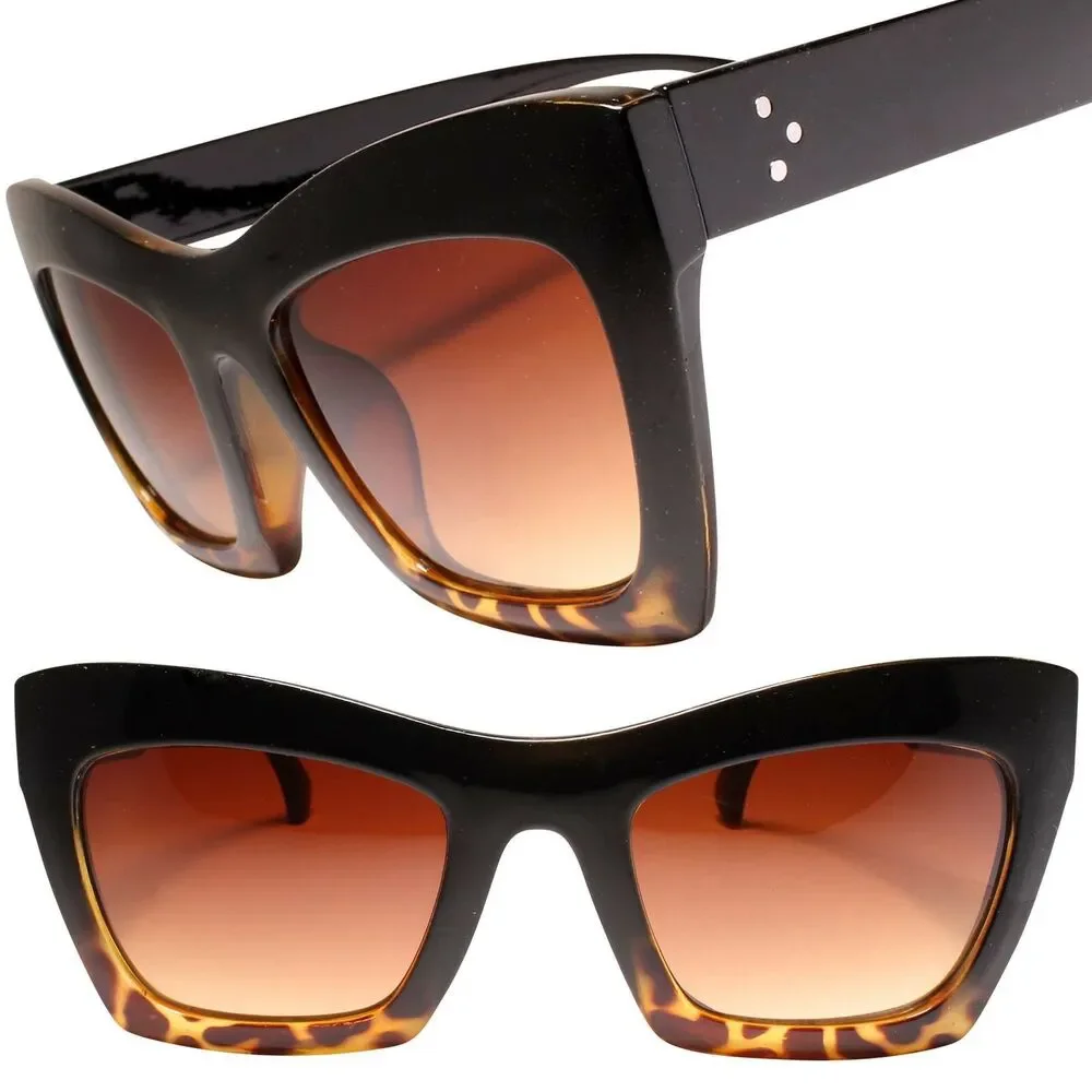 Vintage Bold Oversized Womens Cat Eye Sunglasses